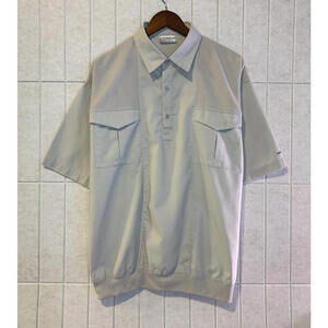 Catamaran Textured Panel 12460 Khaki Poly Cotton Polo‎ Shirt Mens Large